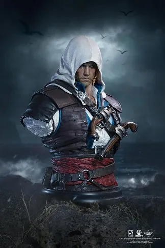 Фигурка Assassins Creed Black Flag Resynced Edward Kenway — Pure Arts 1/4 Scale Bust