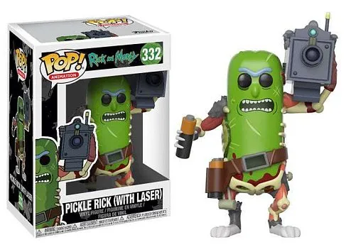 Фигурка Огурчика Рика — Funko POP! Rick and Morty Pickle Rick with Laser