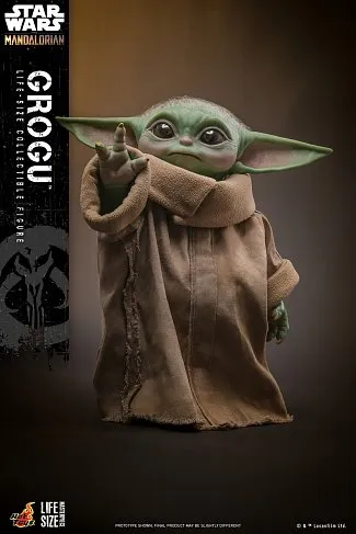 Фигурка Малыш Грогу — Hot Toys LMS015 The Mandalorian Grogu 1/1