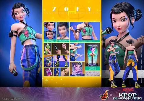 Фигурка KPop Demon Hunters Zoey — Hot Toys TMS178 1/6