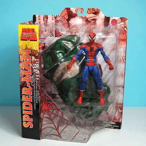 Фигурка Человека-Паука — Marvel Select Spider-Man with Crushed Car Base