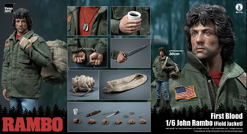 Фигурка Рэмбо — ThreeZero Rambo First Blood Field Jacket 1/6