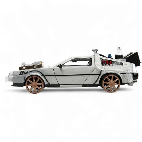 Модель ДеЛориан — Back to the Future 3 1982 DeLorean w Railroad Wheels 1/24 Limited Edition