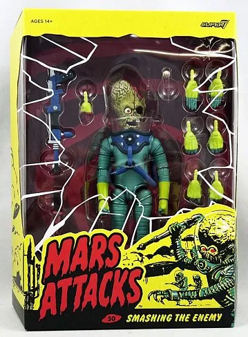 Фигурка Martian Smashing — Super7 Mars Attacks Ultimates W1 Figure