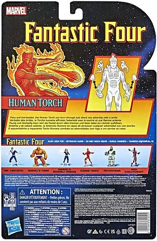 Фигурка Vintage Human Torch — Hasbro Fantastic Four Marvel Legends