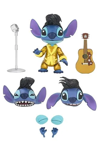 Фигурка Gold Suit Elvis Stitch Ultimate — Neca Disney Lilo & Stitch Figure
