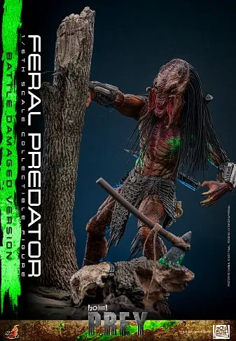 Фигурка Хищник Feral Predator Battle Damaged Version — Hot Toys TMS173 Prey 1/6
