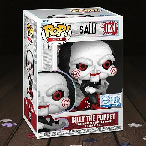 Фигурка Saw Billy on Tricycle Exc — Funko POP! Plus Movies Vinyl 1824