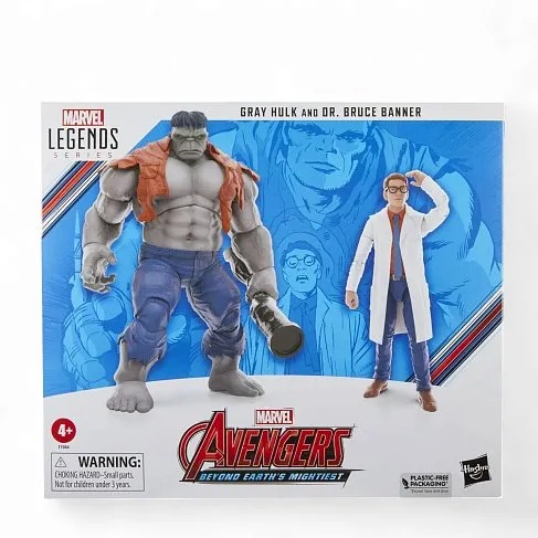 Фигурки Халк — Hasbro Marvel Legends Gray Hulk Vs Bruce Bunner 2-Pack