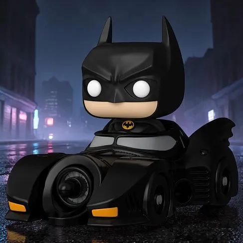 Фигурка Batman in Batmobile — Funko POP! 85th Anniversary Deluxe 522