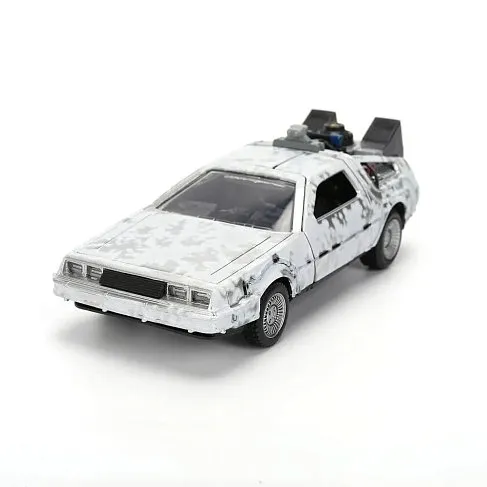 Модель ДеЛориан — Back to the Future 40th Anniversary Delorean Frost Effect 1/32 Die-cast Model Van Box Limited Edition