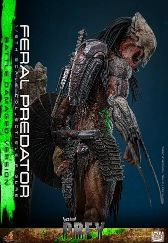 Фигурка Хищник Feral Predator Battle Damaged Version — Hot Toys TMS173 Prey 1/6