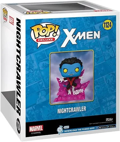Фигурка X-Men Teleporting Nightcrawler Glow-in-the-Dark Deluxe Pop! - Previews Exclusive