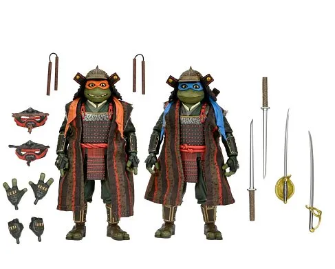 Фигурки Leonardo and Michelangelo — Neca Teenage Mutant Ninja Turtles Movie 3