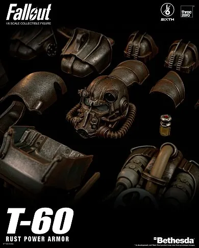 Фигурка Силовая броня — ThreeZero Fallout T-60 Rust Power Armor 1/6