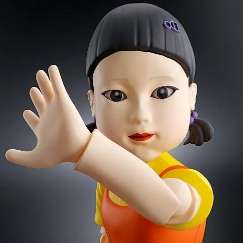 Фигурка Squid Game Young-hee Doll — TAMASHII Lab Bandai