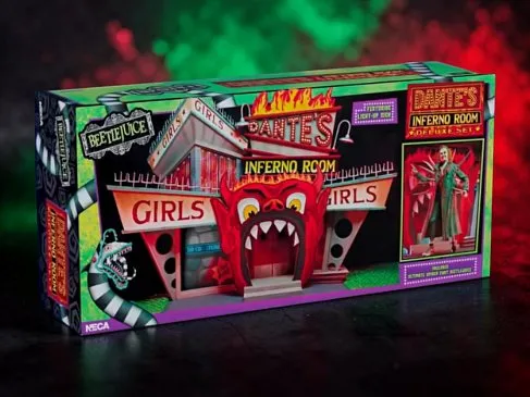 Фигурка Beetlejuice — Neca Trenchcoat Spikes Inferno Room DLX