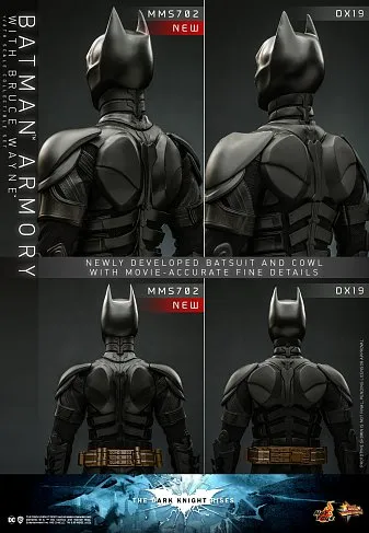 Фигурка Hot Toys MMS702 Dark Knight Rises - Batman Armory w Bruce Wayne Set 1/6