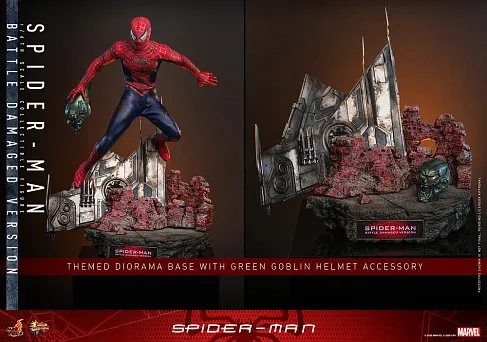Фигурка Spider-Man Battle Damaged — Hot Toys MMS859 1/6 Figure