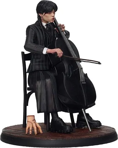 Фигурка Уэнсдей SD Toys Wednesday With Cello And Thing PVC Statue 
