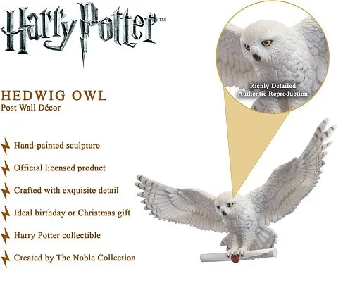 Фигурка Букля — Noble Collection Hedwig Post Wall Decor
