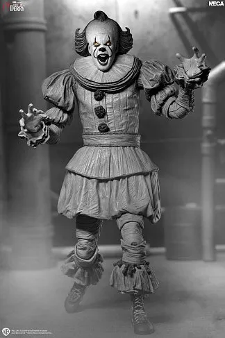 Фигурка Pennywise Black White — Neca Ultimate IT Welcome to Derry  Figure