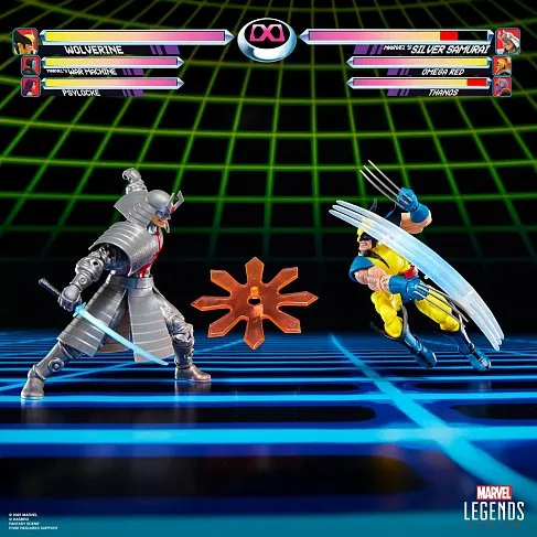 Фигурки Wolverine vs Silver Samurai — Hasbro Marvel Legends Gamerverse