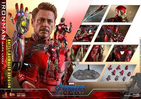 Фигурка Iron Man Mark LXXXV — Hot Toys Avengers Endgame Battle Damaged 1/6