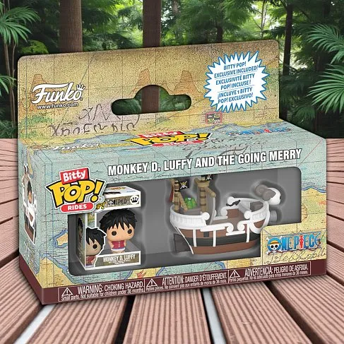 Фигурка One Piece Monkey D Luffy and the Going Merry — Funko Pop! Vinyl Bitty Rides