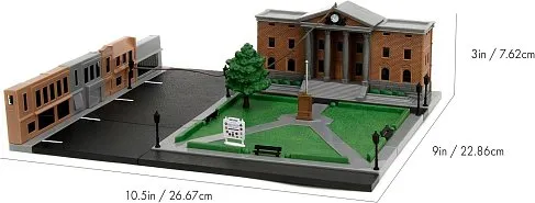 Диорама Back to The Future Hill Valley Courthouse Diorama —Jada Nanoscene 