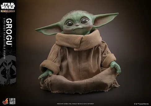 Фигурка Малыш Грогу — Hot Toys LMS015 The Mandalorian Grogu 1/1