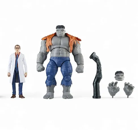 Фигурки Халк — Hasbro Marvel Legends Gray Hulk Vs Bruce Bunner 2-Pack
