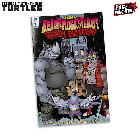 Фигурка TMNT with Comic WaVe2 Rocksteady — McFarlane Toys Figure