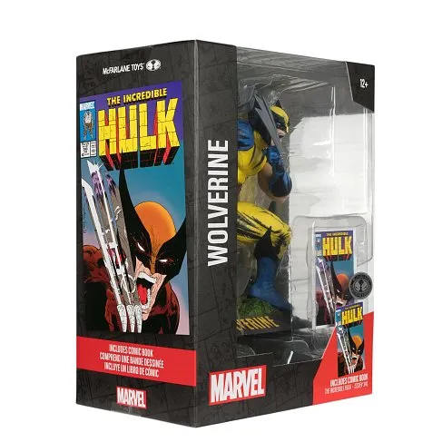 Фигурка Wolverine by Todd McFarlane Incredible Hulk 340 — McFarlane Toys 1/6 Posed Figure w Scene Platinum