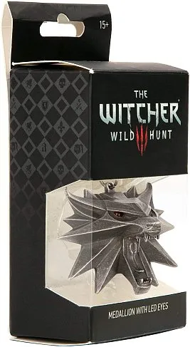 Медальон Witcher III Wild Hunt Medallion w Chain LED