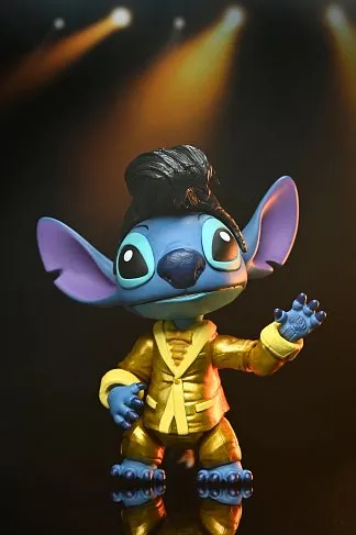 Фигурка Gold Suit Elvis Stitch Ultimate — Neca Disney Lilo & Stitch Figure