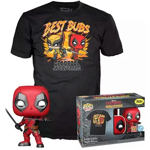 Фигурка Deadpool & Wolverine T-shirt + POP Exclusive figure — Funko Pop! Vinyl 