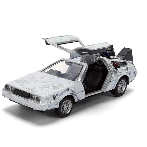 Модель ДеЛориан — Back to the Future 40th Anniversary Delorean Frost Effect 1/32 Die-cast Model Van Box Limited Edition