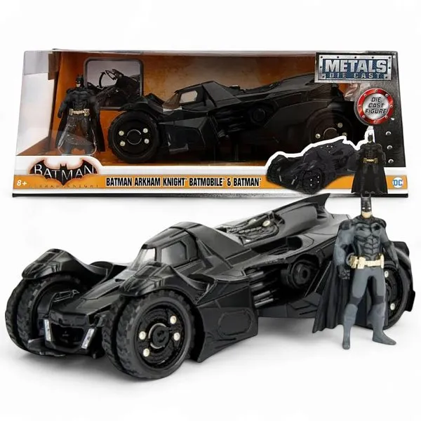 Модель Бэтмобиля — Batman Arkham Knight Diecast Model 1/24 Batmobile w figure