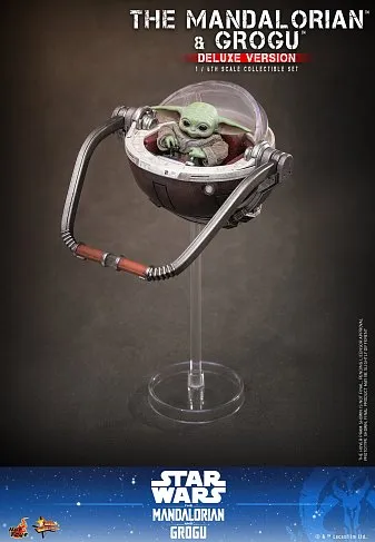 Фигурки Мандалорец и Грогу — Hot Toys MMS872 The Mandalorian and Grogu 1/6 Deluxe