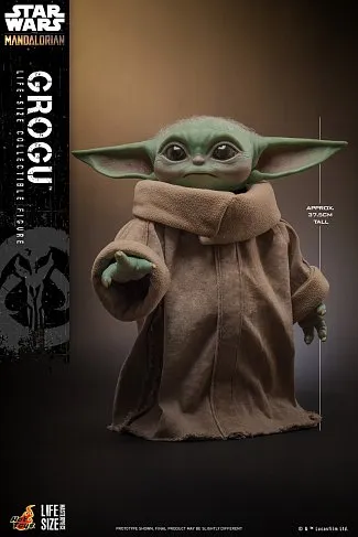 Фигурка Малыш Грогу — Hot Toys LMS015 The Mandalorian Grogu 1/1