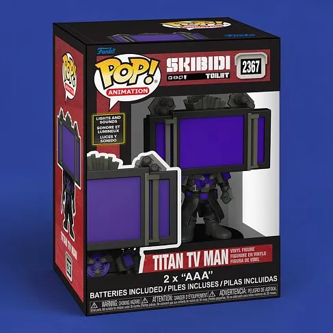 Фигурка Skibidi Toilet Titan TV Man Lights & Sounds — Funko Pop Vinyl 2367