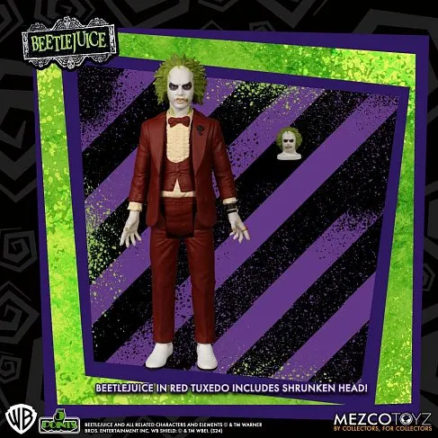 Фигурка Битлджус — Mezco Beetlejuice 5 Points Action Figure Set of 2