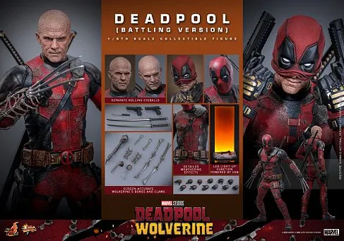 Фигурка Deadpool Battling Version — Hot Toys MMS782 1/6 Deadpool & Wolverine