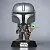 Фигурка Мандалорец и Грогу "Mandalorian with Grogu On Back" от Funko POP! 818