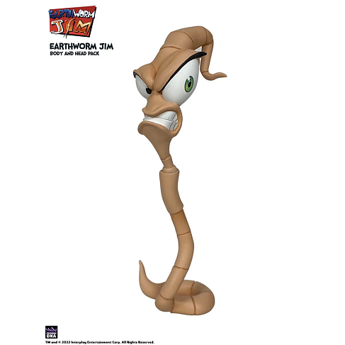 Фигурка Червяк Джим — Earthworm Jim Body and Head Parts Set Figure