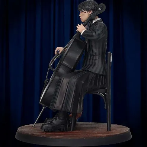 Фигурка Уэнсдей SD Toys Wednesday With Cello And Thing PVC Statue 