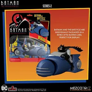 Фигурки Бэтмен — Mezco Toyz 5 Points Batman Animated Deluxe Set Series 2 Batcycle