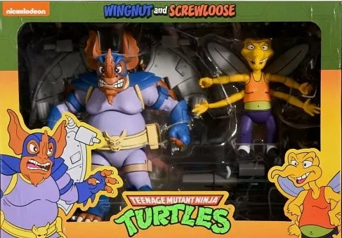 Фигурки Wingnut and Screwloose — Neca Teenage Mutant Ninja Turtles Cartoon