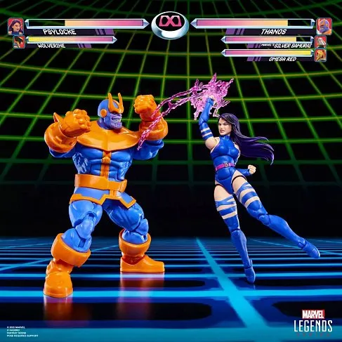 Фигурки Psylocke vs Thanos — Hasbro Marvel Legends Gamerverse
